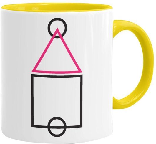 Κούπα The Squid Game Ojingeo Κεραμική 330ml Κίτρινο