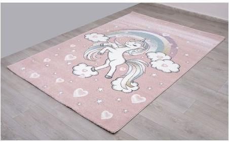 Παιδικό Χαλί Viopros Συνθετικό 133x190cm Ροζ