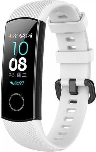 Λουράκι SmartWatch για Honor Band 4 / 5 Σιλικόνης Λευκό