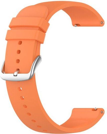 Techsuit Watchband W001 Λουράκι Σιλικόνης Πορτοκαλί Samsung Galaxy Watch 4, Galaxy Watch Active 1/2 40mm/44mm, Huawei Watch GT/GT 2/GT 3 42mm