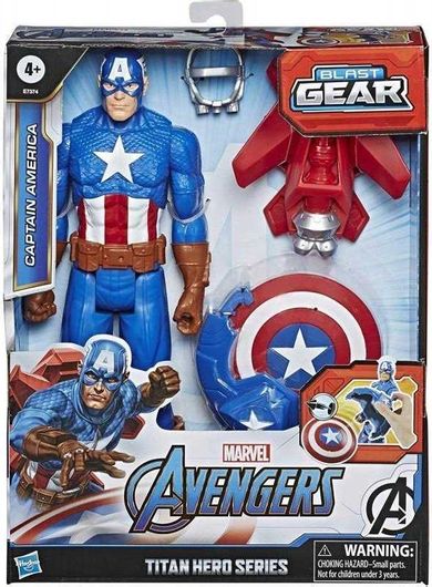 Φιγούρα Δράσης Hasbro E7374 Marvel Avengers Titan Hero Innovation Captain America για 4+ Ετών