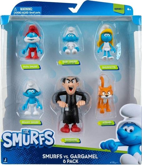 Σετ Παιχνίδι Μινιατούρα Jazwares G00012-A Smurfs vs Gargamel για 4+ Ετών