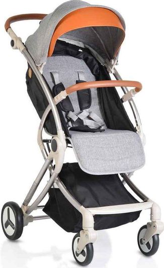 Καρότσι Μωρού Cangaroo Siri για Νεογέννητο Γκρι