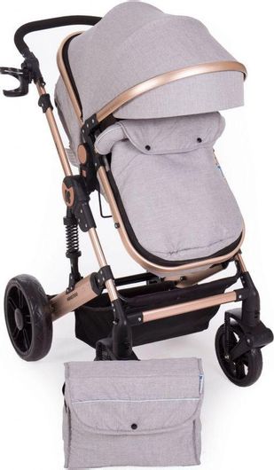 Πολυκαρότσι Μωρού Kikka Boo Darling 2 σε 1 για Νεογέννητο Γκρι