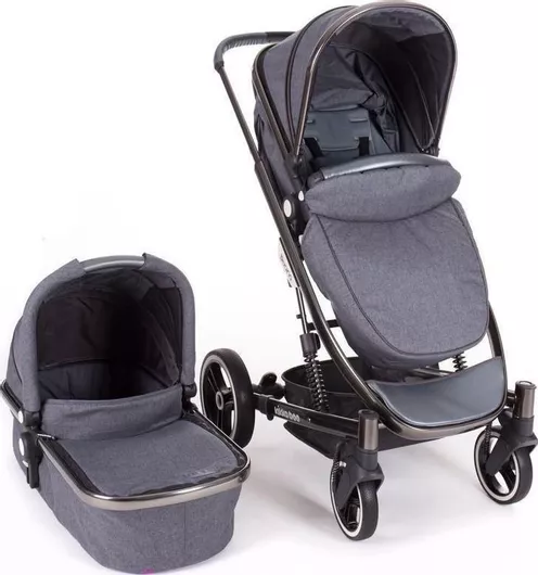 Πολυκαρότσι Μωρού Kikka Boo Divaina 2 σε 1 για Νεογέννητο Γκρι