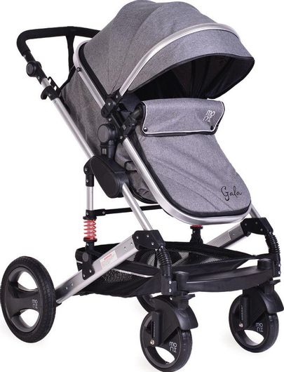 Πολυκαρότσι Μωρού Moni Gala 2 σε 1 για Νεογέννητο Γκρι