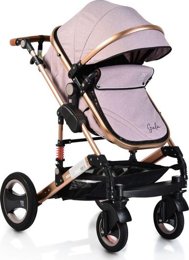 Πολυκαρότσι Μωρού Moni Gala 2 σε 1 για Νεογέννητο Μπεζ