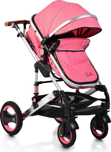 Πολυκαρότσι Μωρού Moni Gala 2 σε 1 για Νεογέννητο Ροζ