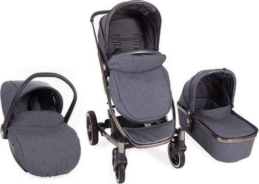 Πολυκαρότσι Μωρού Kikka Boo Divaina 3 σε 1 για Νεογέννητο Γκρι