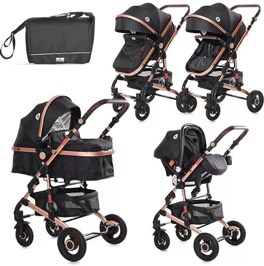 Πολυκαρότσι Lorelli Alba 3 in 1 Premium Black