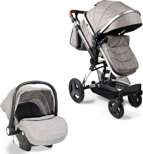 Πολυκαρότσι Μωρού Moni Veyron 3 σε 1 για Νεογέννητο Γκρι