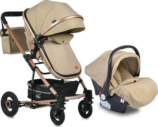 Πολυκαρότσι Μωρού Moni Gigi 3 σε 1 για Νεογέννητο Μπεζ