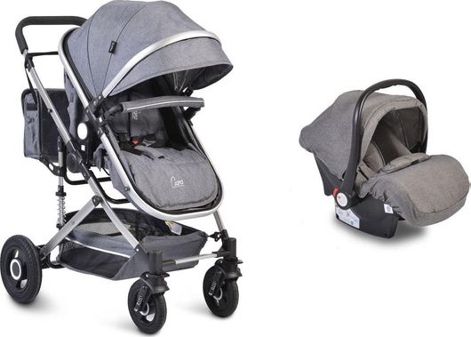 Πολυκαρότσι Μωρού Moni Ciara 3 σε 1 για Νεογέννητο Γκρι