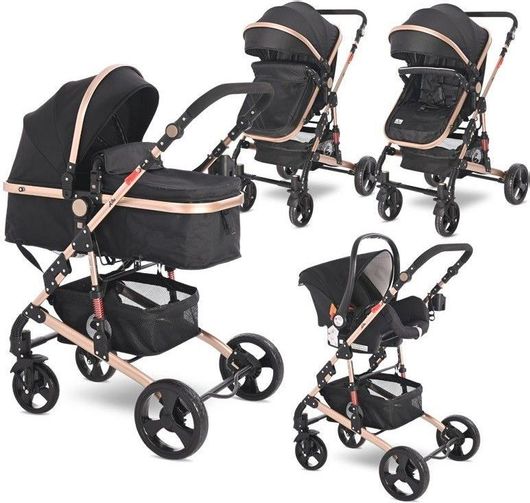 Πολυκαρότσι Lorelli Alba Classic Set 3 σε 1 Μαύρο