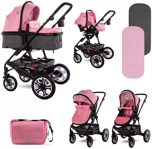 Πολυκαρότσι Μωρού Lorelli Lora Candy 3σε1 Ροζ