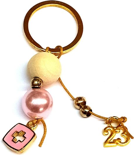 Γούρι Μπρελόκ 2023 για Κορίτσι με Χάντρες