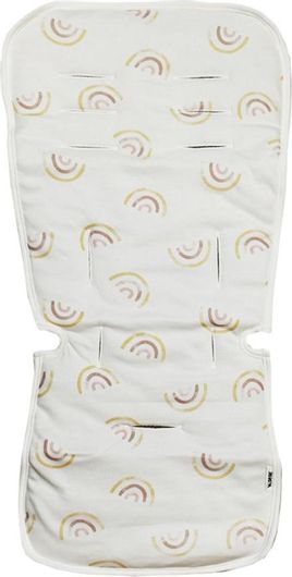 Κάλυμμα Καροτσιού Minene Cream Rainbow 12130003160 Βαμβακερό SC22 35x75cm Λευκό