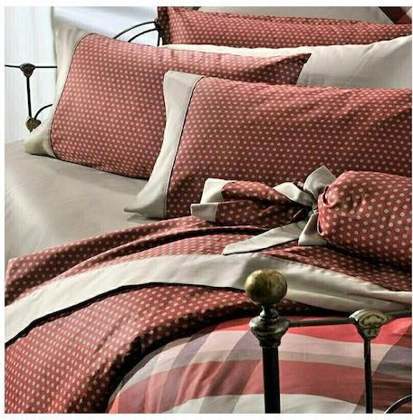 Μαξιλαροθήκες Down Town Home 743 με Φάσα 52x75cm Σετ 2τμχ Tachara Dots