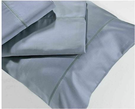 Μαξιλαροθήκες Down Town Home S250 με Φάσα 52x75cm Σετ 2τμχ Grey Metal