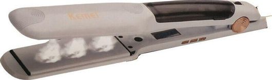 Kemei KM-7062 Πρέσα Μαλλιών με Ατμό και Κεραμικές Πλάκες 80W