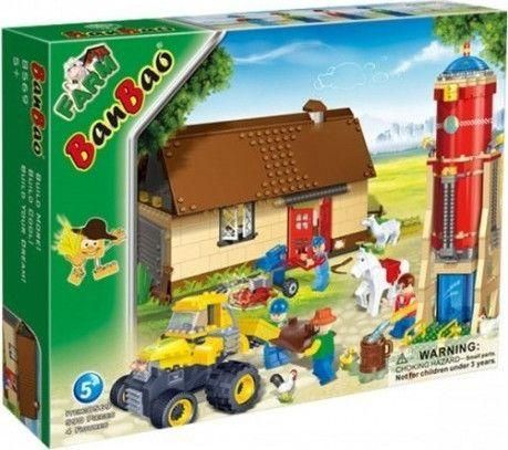 Τουβλάκια Banbao Happy Farm 590τμχ για 5+ Ετών