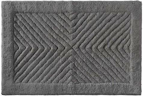 Πατάκι Μπάνιου Guy Laroche Mozaik Titanium Βαμβακερό 55x85cm Γκρι