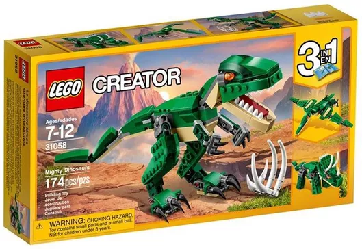 Lego Creator 3-in-1: Mighty Dinosaurs για 7+ Ετών #31058