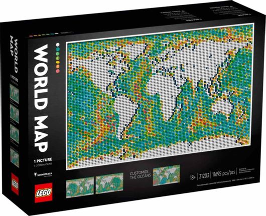 Lego Art: World Map για 18+ Ετών