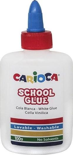 Υγρή Κόλλα Carioca Μεγάλο Μέγεθος για Χαρτί 100gr 12τμχ Λευκό