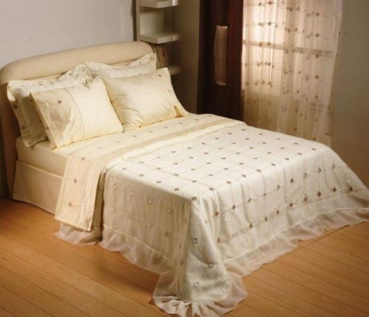 Σετ Νυφικό Κουβερλί Viopros 3291 Υπέρδιπλο με 2 Μαξιλαροθήκες 240x250cm Εκρού