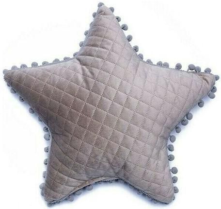 Διακοσμητικό Μαξιλάρι Κούνιας Palamaiki Star 34x34cm Μπεζ