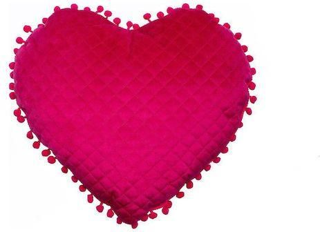 Διακοσμητικό Μαξιλάρι Κούνιας Palamaiki Heart 38x40cm Φούξια