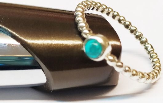 Δαχτυλίδι DD7420 με Πέτρα Σκαραβαίο 1.8cm Ασημένιο