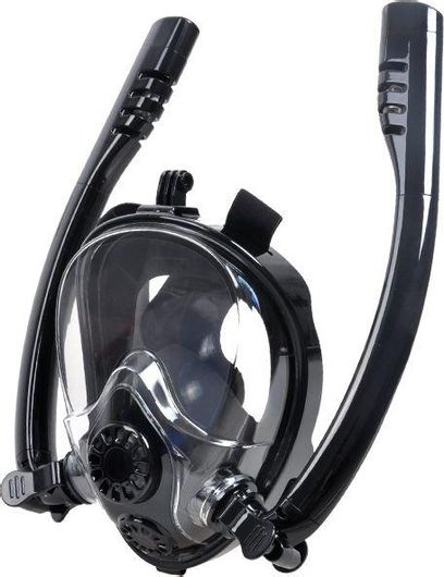 Μάσκα Θαλάσσης Campus 274-4443 Full Face Ενηλίκων με Βάση για Action Camera Μαύρο
