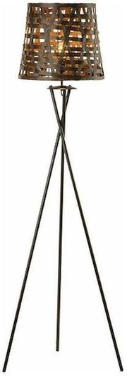 Φωτιστικό Δαπέδου Aca Vintage με Ντουί για Λαμπτήρα E27 Υ152xΜ38cm Καφέ