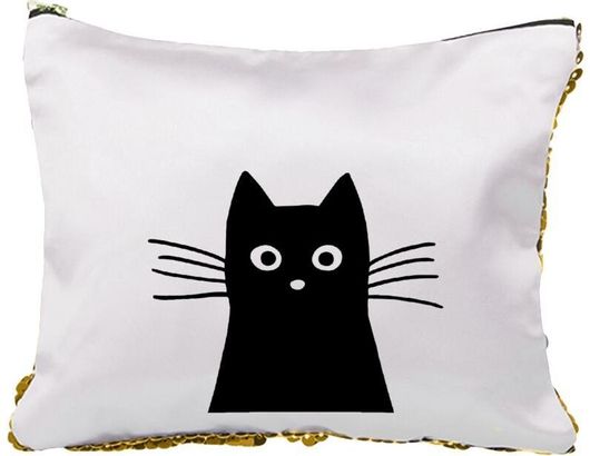 Νεσεσέρ Μαύρη Γάτα με Πούλιες Χρυσό