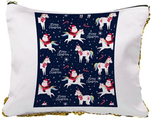 Νεσεσέρ Unicorns & Santas με Πούλιες Χρυσό