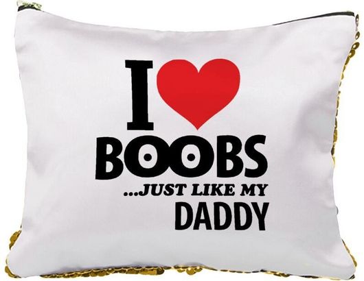 Νεσεσέρ I Love Boobs ...just Like My Daddy με Πούλιες Χρυσό