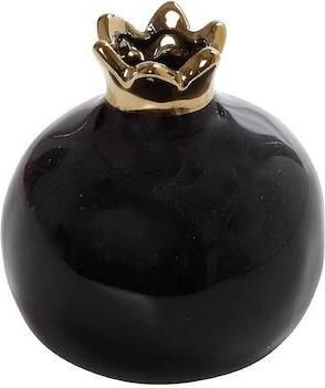 Γούρι για το Σπίτι Espiel 186958-0 Επιτραπέζιο Ρόδι Κεραμικό 12.5x11cm Μαύρο