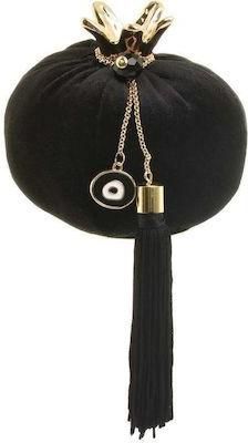 Γούρι για το Σπίτι Inart 30540 Επιτραπέζιο Ρόδι Πλαστικό Μαύρο