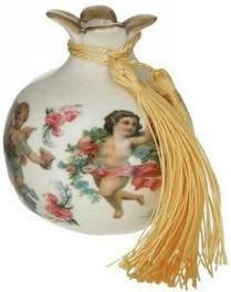 Γούρι για το Σπίτι Inart IN-3-70-146-0447 Επιτραπέζιο Ρόδι Κεραμικό 6.5x6.5cm Πολύχρωμο