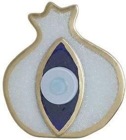 Γούρι για το Σπίτι Inart IN-3-70-344-0028 Επιτραπέζιο Ρόδι Μεταλλικό 15x14cm