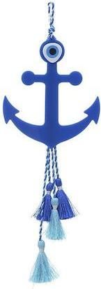 Γούρι για το Σπίτι Inart IN-3-70-796-0009 Κρεμαστό Πλαστικό 28x11cm Μπλε