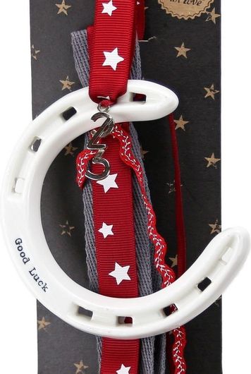 Γούρι Synchronia Πέταλο Πορσελάνης με Κορδέλες Πολύχρωμο