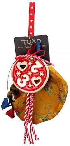 Γούρι Synchronia 2023 Στρογγυλό με Πουγκί Κόκκινο