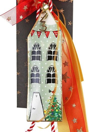 Γούρι Synchronia Σπίτι Μεταλλικό 30cm Γκρι