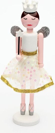 Χριστουγιεννιάτικη Διακοσμητική Φιγούρα Νεράιδα Aca 30cm Λευκό