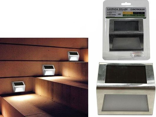 Ηλιακό Φωτιστικό 569541 Επιτοίχιο Ασημί