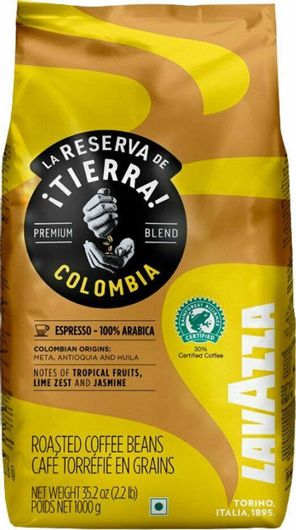 Καφές Lavazza Espresso Tierra Colombia Arabica σε Κόκκους 1000gr