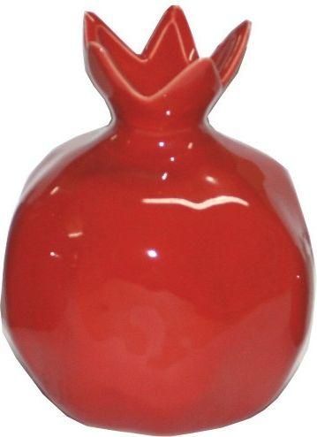 Διακοσμητικό Ρόδι MarHome Επιτραπέζιο Κεραμικό 11x13cm Κόκκινο